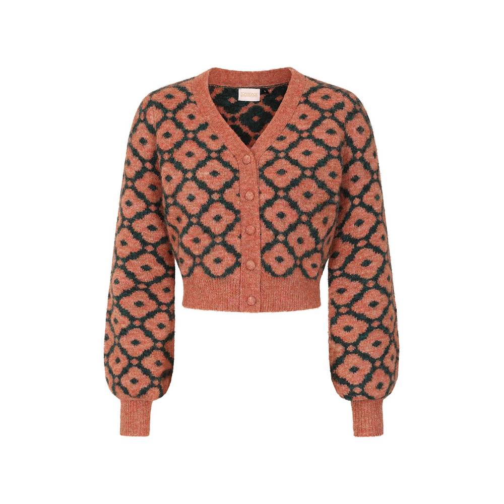 Banned - Luna Cardigan - Red/Green
